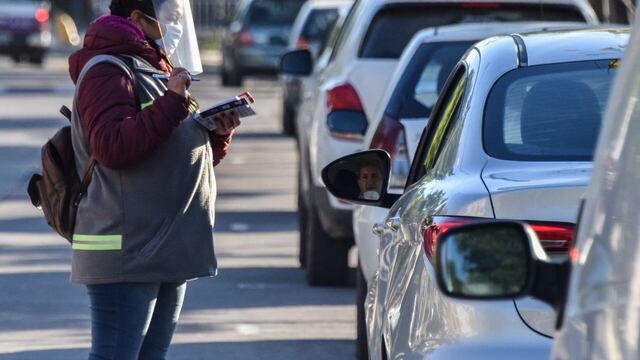 Estacionamiento medido en Godoy Cruz.