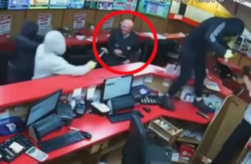 Un abuelo se enfrentó a tres ladrones armados