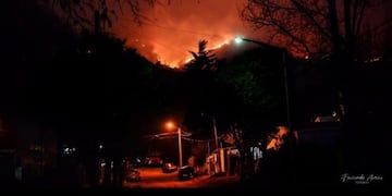 Incendio en Carlos Paz