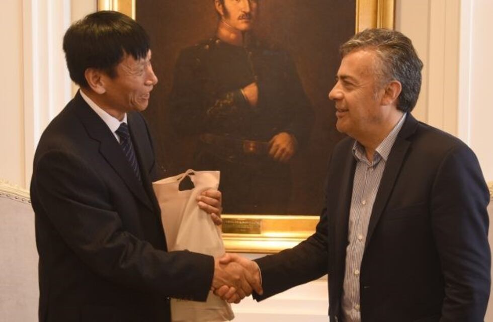 Cornejo recibió a una congregación china que busca reactivar Potasio Río Colorado