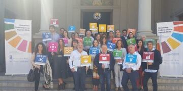 Los participantes del “Encuentro Federal para la Agenda 2030\