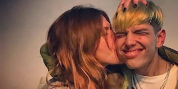 Nazarena Vélez y su hijo Gonzalo \