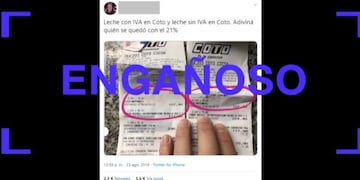 En redes sociales afirman que una leche mantuvo su precio pese al 0% de IVA, pero esa marca ya tenía rebaja desde abril