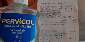 Indignación con una farmacia por el precio del alcohol en gel\u002E