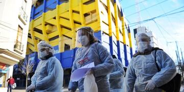 Operativo DetectAR en La Boca (Foto: Clarín)