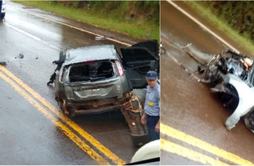 Auto despistó y terminó contra un paredón de piedras