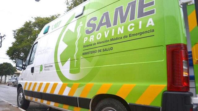 Los vecinos llamaron al 911 y la víctima fue trasladada de inmediato a un centro de salud.