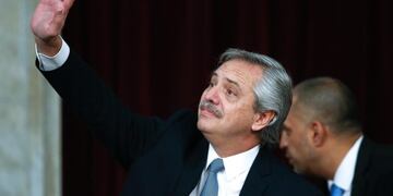 -FOTODELDIA- AME9542\u002E BUENOS AIRES (ARGENTINA), 01/03/2020\u002E- El presidente argentino, Alberto Fernández, asiste a la inauguración de las sesiones ordinarias en el Congreso, este domingo en Buenos Aires (Argentina)\u002E EFE/ Juan Ignacio Roncoroni