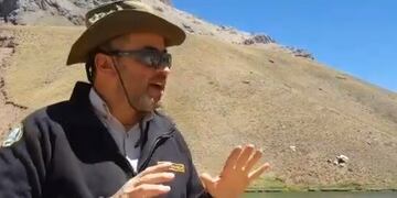 Daniel Cucchiara, jefe de área de Guardaparques que hace 17 años que trabaja en áreas protegidas de Mendoza\u002E