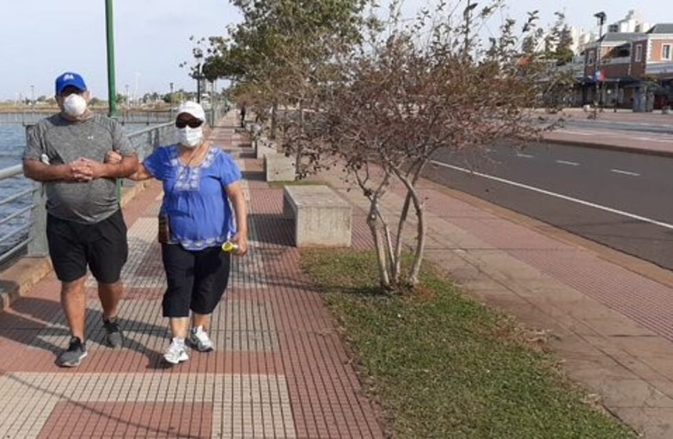 La caminata salió igual pese al día nublado pero bastante cálido
