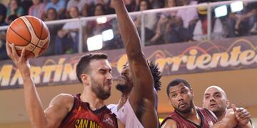 San Martín quedó 1-0 arriba en las semifinales ante Atenas\u002E (Foto: Liga Nacional)