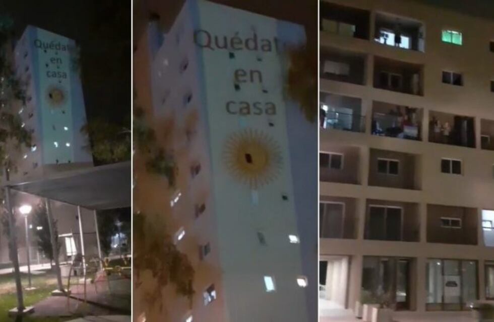 Emocionante: los vecinos del barrio Procrear entonaron el Himno y lo transmitieron en vivo