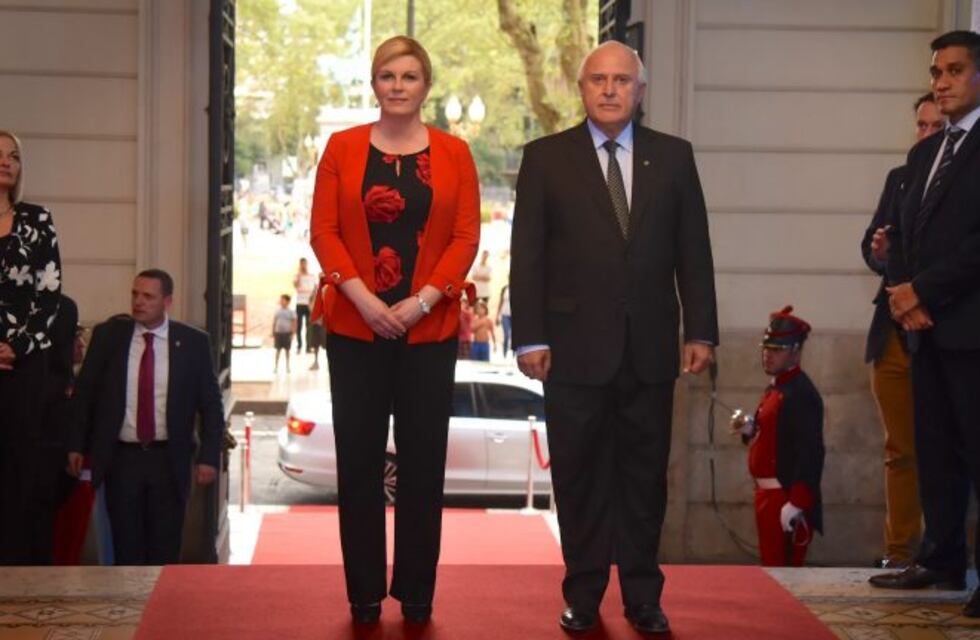 La presidente de Croacia estuvo en Rosario para inaugurar la nueva sede del consulado de su país