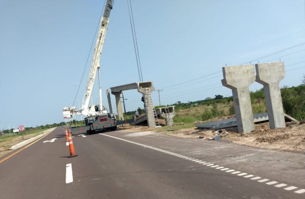 Vialidad Nacional coloca cuatro pasarelas en la Autovía 16 entre Resistencia y Makallé
