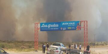 Incendio en Las Grutas