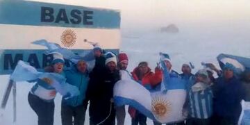 Argentina, Argentina, la Antártida también festejó