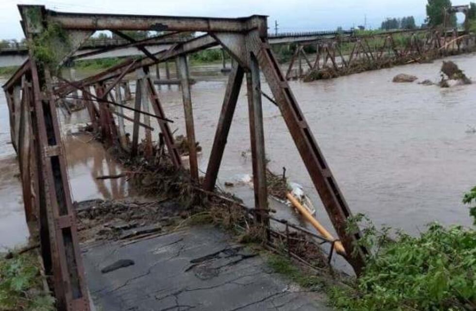 Sigue el corte preventivo de la ruta 38 en Río Seco por la caída del antiguo puente carretero