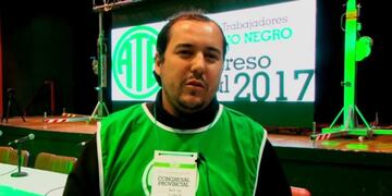Rodrigo Vicente, el nuevo secretario general de ATE en Río Negro\u002E