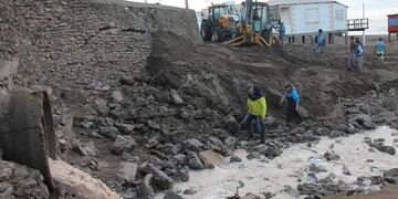 Temporal en Claromecó (Foto: facebook/radio comunidad calromecó)