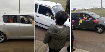 Cumple en cuarentena: el original festejo de un nene de 5 años de Olavarría