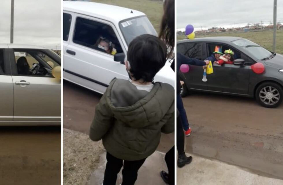 Cumple en cuarentena: el original festejo de un nene de 5 años de Olavarría