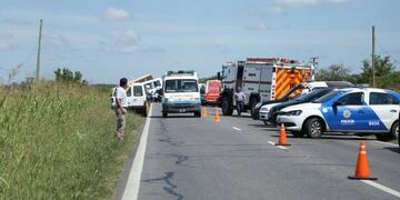 Imu00e1genes del tru00e1gico accidente en la ruta 33