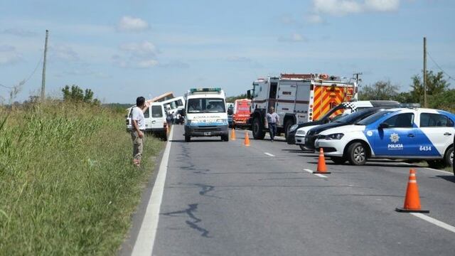Imu00e1genes del tru00e1gico accidente en la ruta 33