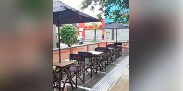 Aprobaron instalación de terrazas temporales (Web)