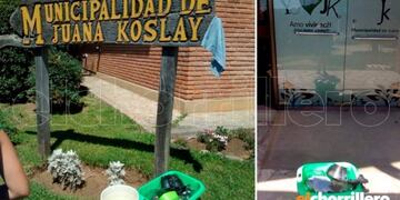 Fue a lavar los platos a la Municipalidad de Juana Koslay\u002E