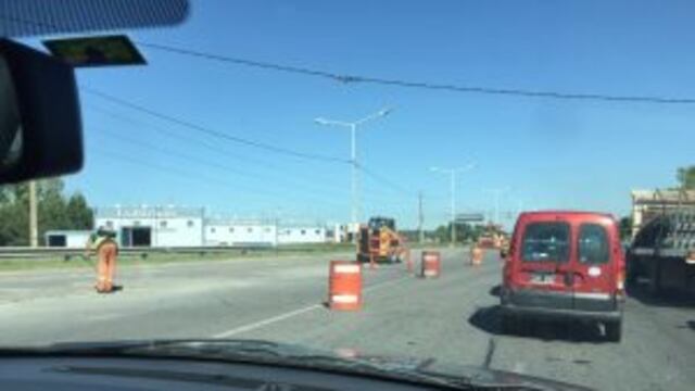 El tru00e1nsito se encuentra restringido sobre la traza desde hace al menos dos semanas.