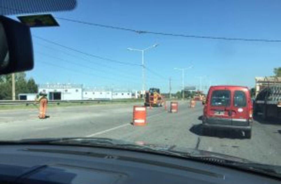 Siguen las demoras y los embotellamientos por obras sobre una mano de Circunvalación