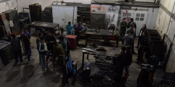 Presos trabajan o estudian