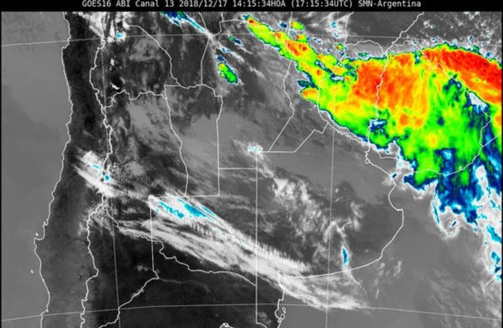Alerta por tormentas fuertes y granizo en Córdoba para este lunes 17