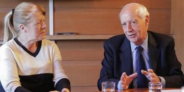 Margarita Stolbizer junto a Roberto Lavagna (Web)