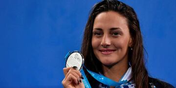 La nadadora Virginia Bardach ganó la medalla de plata en los 400 combinados de Lima 2019