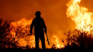 Los incendios en la zona de Punilla fueron contenidos y se registra actividad en Tulumba, Córdoba. (AP Foto/Nicolas Aguilera)