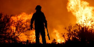 Los incendios en la zona de Punilla fueron contenidos y se registra actividad en Tulumba, Córdoba. (AP Foto/Nicolas Aguilera)