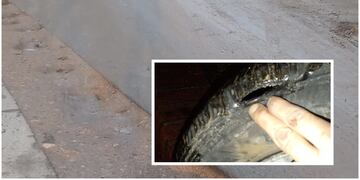 Una zanja en Constituyentes y Canadá provoca rotura de cubiertas