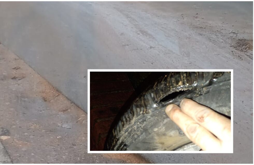 Una zanja en Constituyentes y Canadá provoca rotura de cubiertas