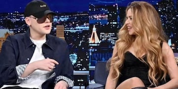 Bizarrap y Shaira en el show de Jimmy Fallon