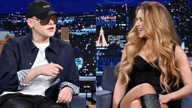 Bizarrap y Shaira en el show de Jimmy Fallon