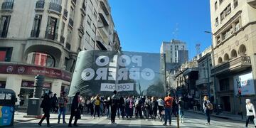 Marcha del Polo Obrero, por el centro de Córdoba.
