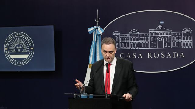 El vocero presidencial Manuel Adorni dio una nueva conferencia de prensa este martes. (Archivo)