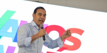 Valdés durante un acto político en Esquina. El mandatario provincial fue reelecto en agosto pasado por casi el 77% de votos.