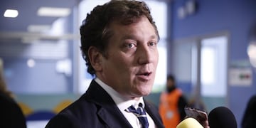 El presidente de la Conmebol, Alejandro Domínguez. (EFE/Federico Anfitti)