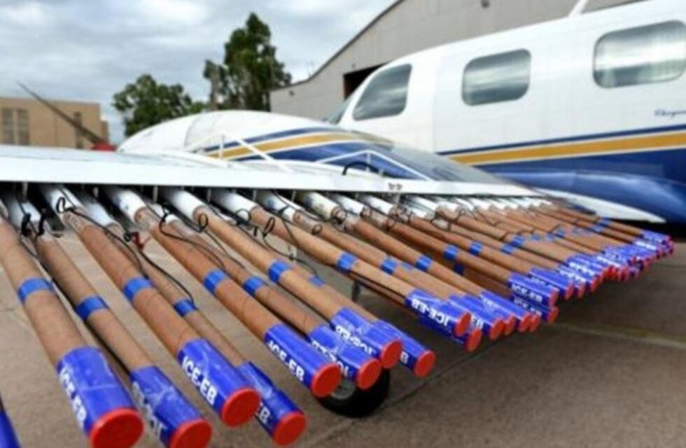 Intenso trabajo de lo aviones de la Lucha Antigranizo  durante el fin de semana
