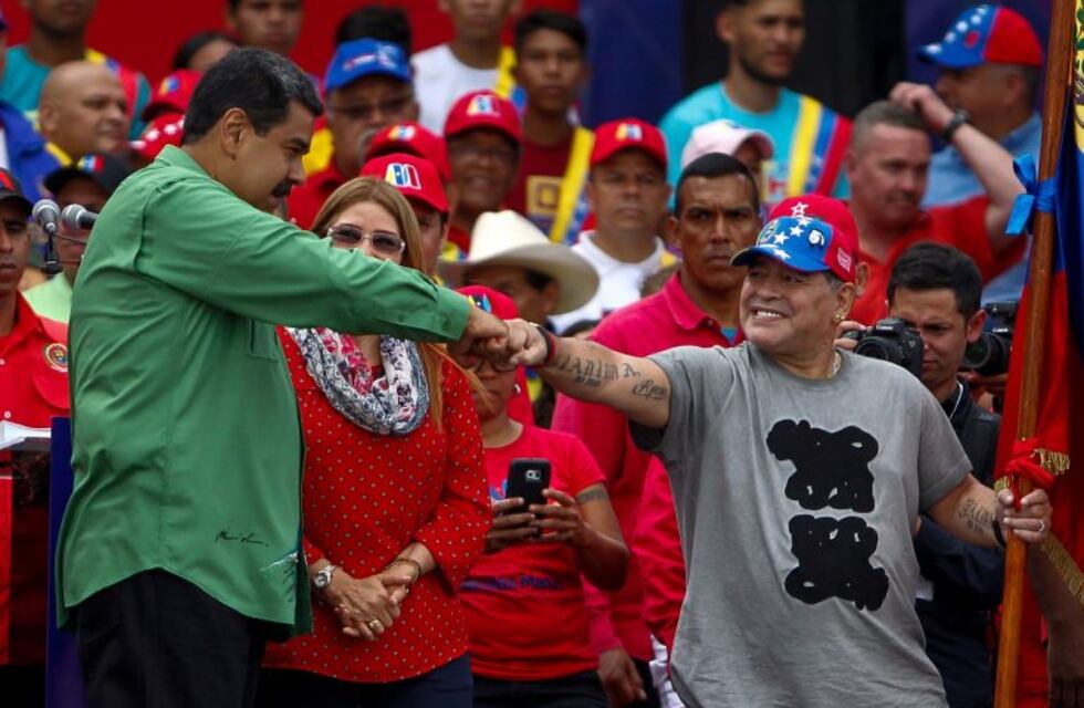 Maradona volvió a bancar a Maduro: "Quiere lo mejor para su país"
