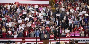 Ultima presentación de Trump en campaña, Chattanooga, Tennessee