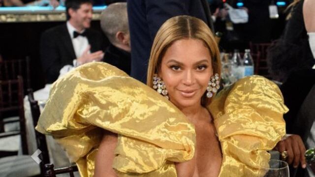 Beyoncé en los Globos de Oro (Foto:EFE)