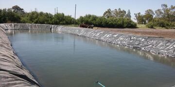 Reservorio de agua para riego
